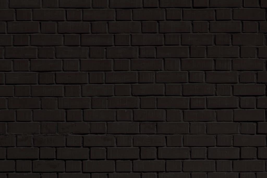 black wall out of bricks