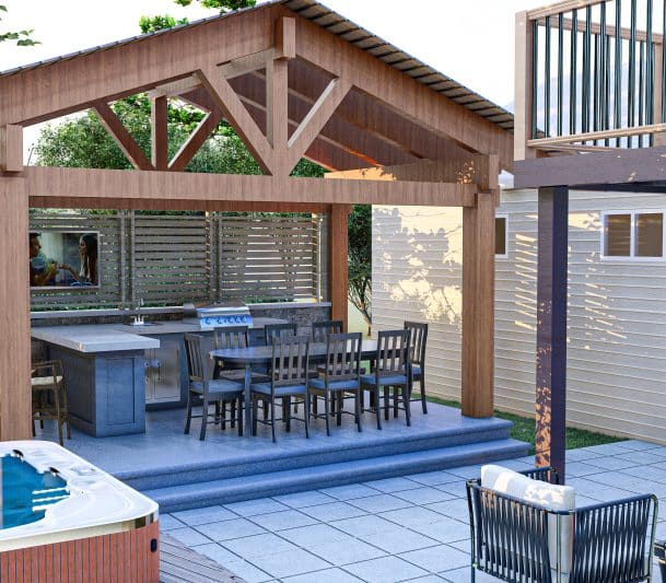 3d cabana installation design