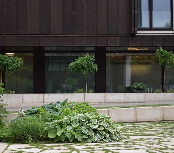 commerical building landscape in toronto