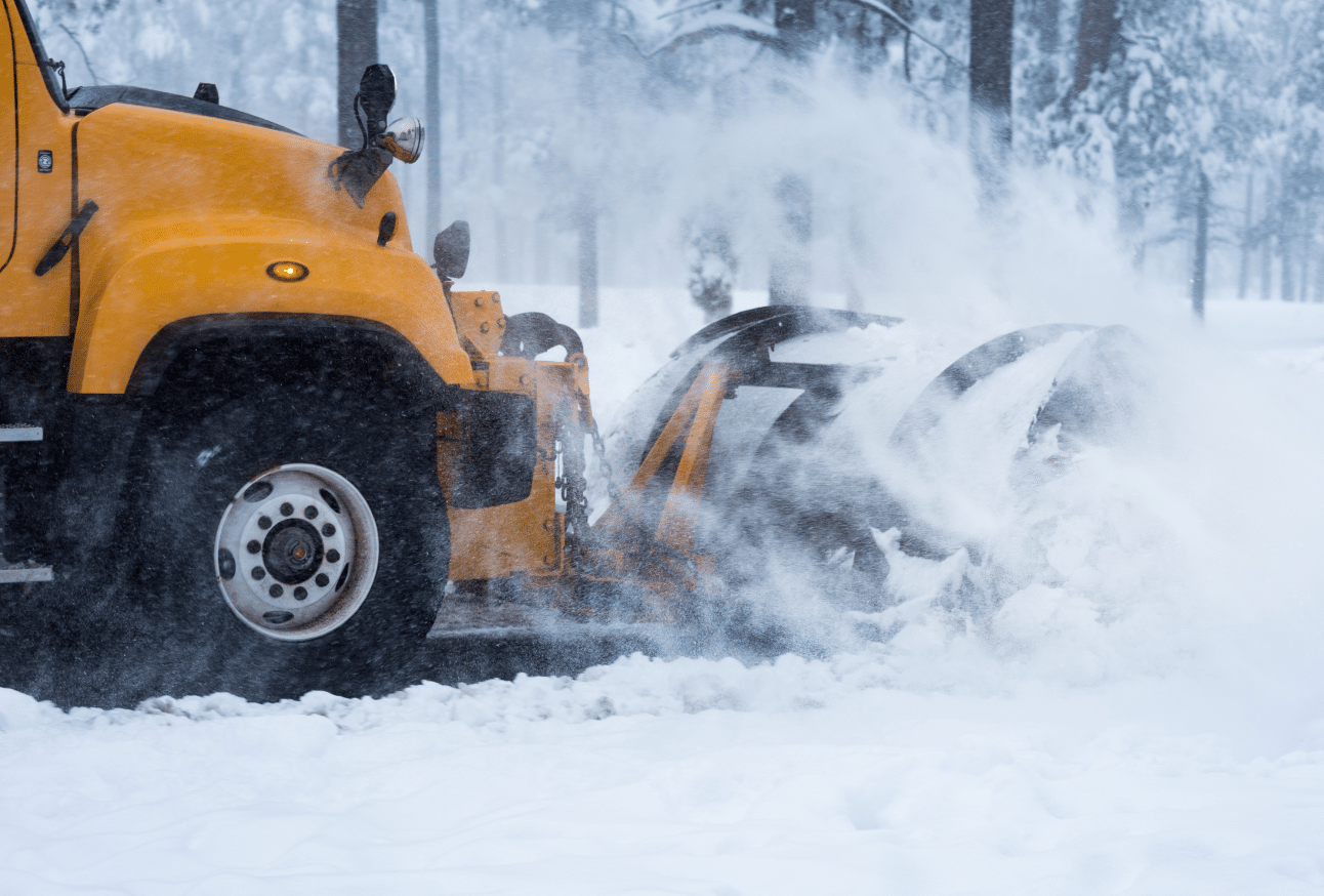 Commercial snow removal process