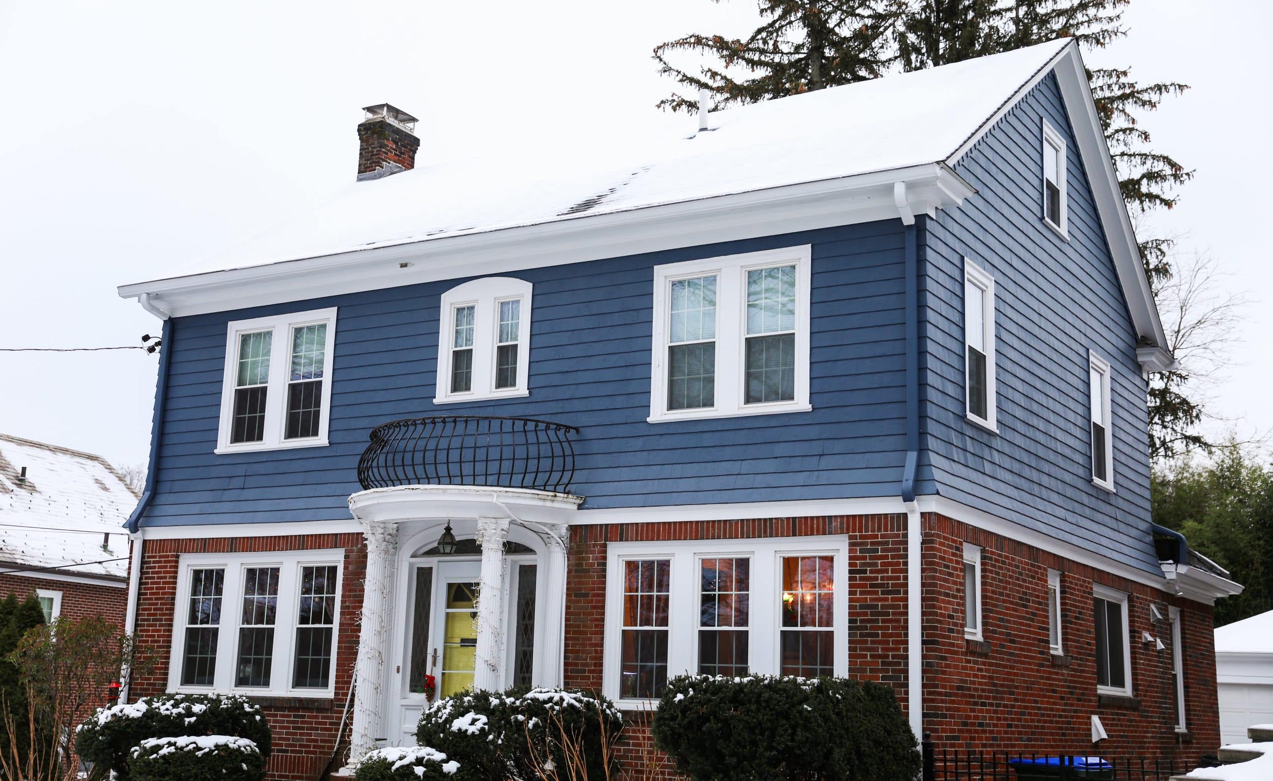 two-storey house after exterior reno
