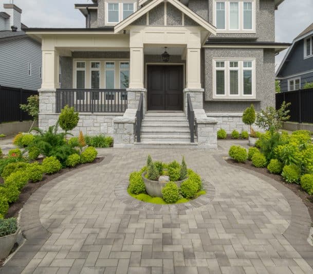 Frontyard interlocking Oshawa by EcoPro Home Services