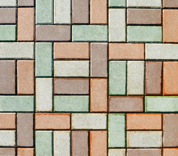 colorful interlocking pavers design
