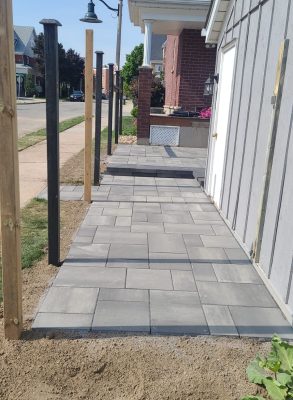 front yard interlocking photo