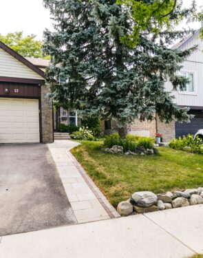 Interlocking frontyard walkway Etobicoke