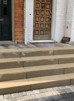 interlocking frontyard steps