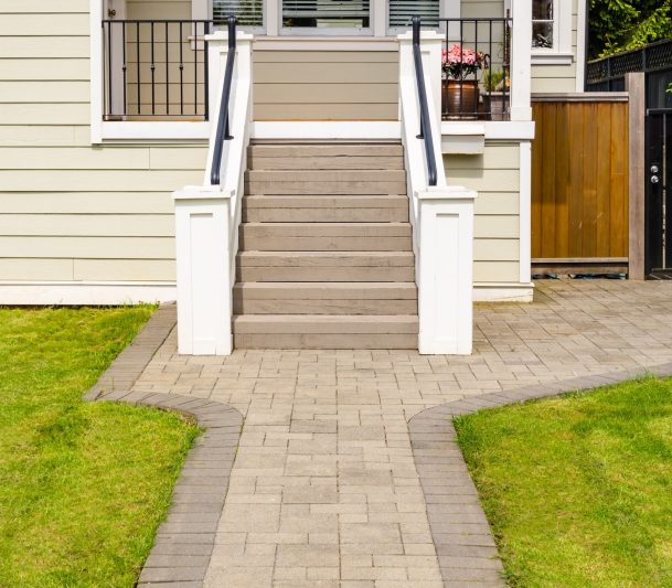 Interlocking walkway and porch Oakville