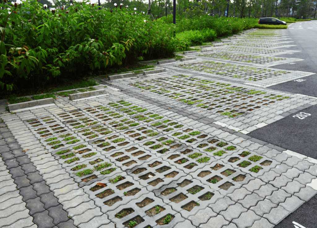 Permeable parking lots